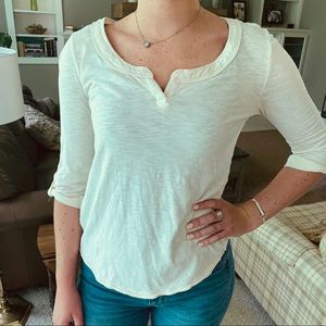 White patch work shirt